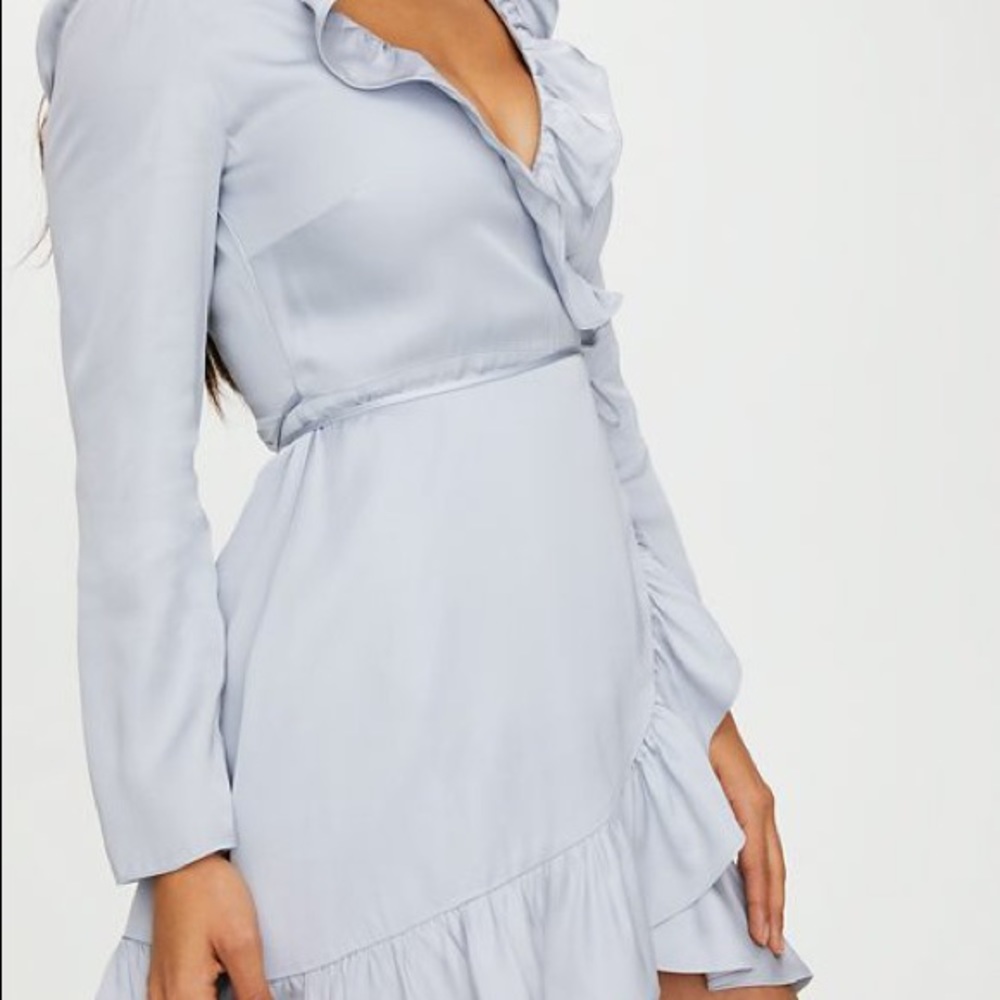 SOLD! ARITZIA | Taro Dress, Pearl Blue - Picture 3 of 13